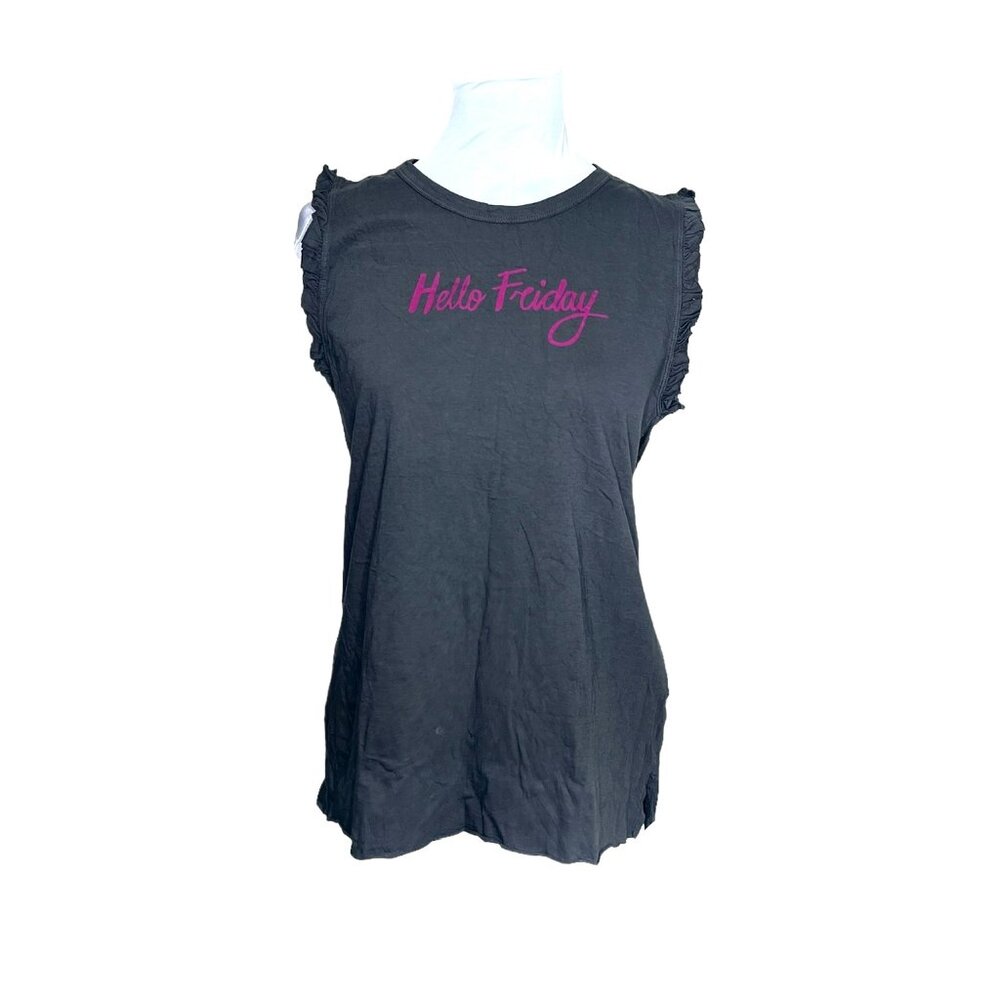 NWT Zara Trafaluc Hello Friday Cotton Tank Top Sz M